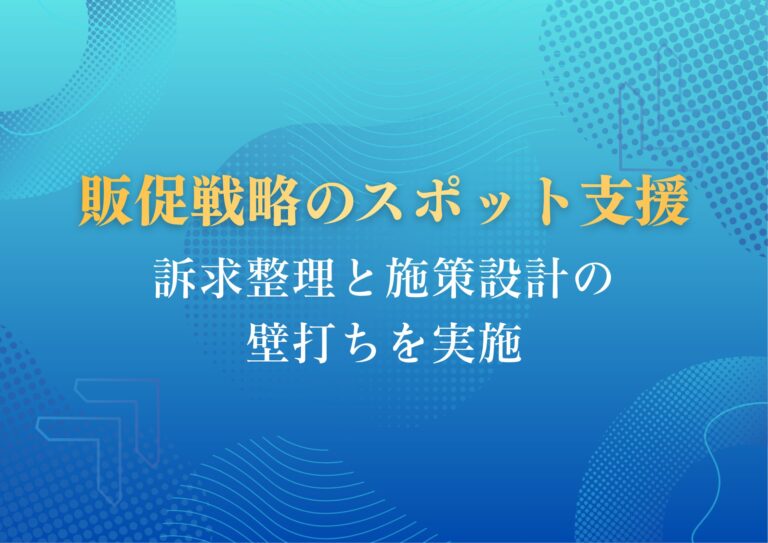 販促戦略スポット支援